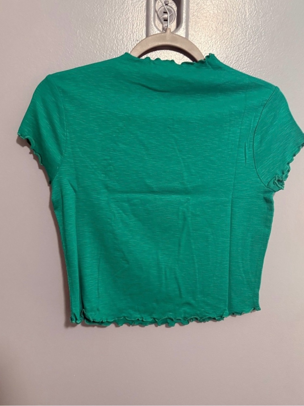 Women’s Green Wide-Leg Lounge Pants & Crop Top Set - Picture 6 of 6